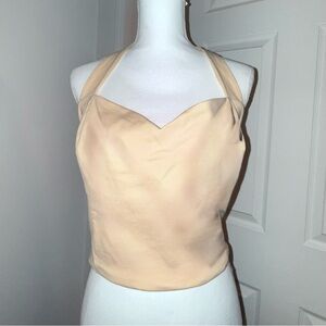 Express Yellow Halter Camisole Top